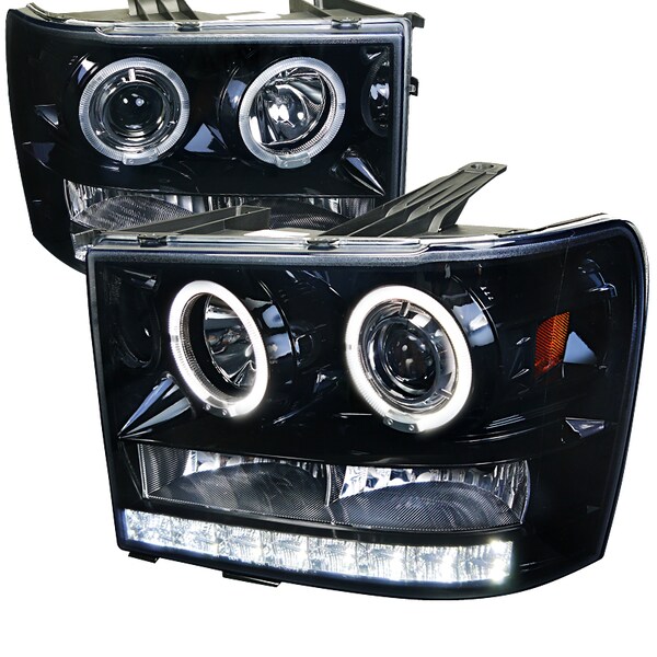 Spec-D Tuning 07-12 GMC Sierra Projector Headlight 2LHP-SIE07G-TM - main